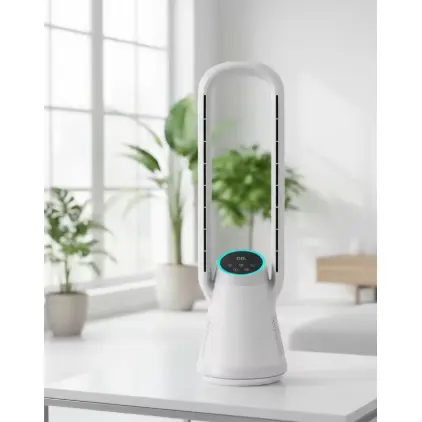 Household Bladeless Fan Quiet Air Purifier Fan With Remote Control